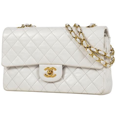 chanel classic white gold|Chanel Classic Flap Bag: How Much Is It & Is It Worth It .